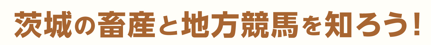 茨城の畜産と地方競馬を知ろう！